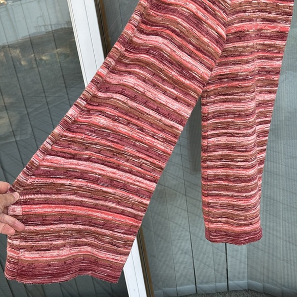 FREE PEOPLE LADIES ORANGE BROWN COTTON BLEND KNIT WIDE CROP LEG BOHO JUMPER-XS - Picture 11 of 13